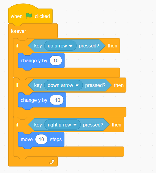 Scratch step 11 block setup