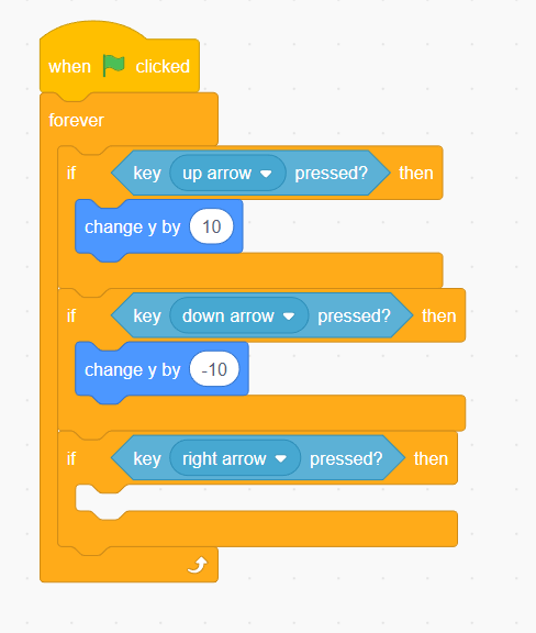 Scratch step 10 block setup