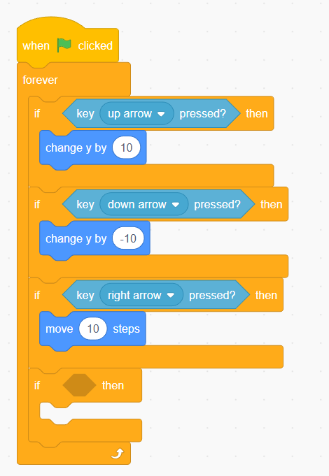 Scratch step 12 block setup