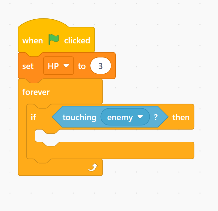 Scratch Collision Loop inside Forever block